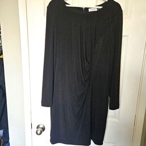 Calvin Klein draped dress